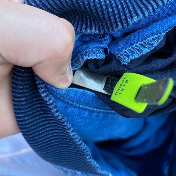 RARE Embroidered Diesel GREGG 792 Brave New World Reversible Denim Jacket - Picture 15 of 16